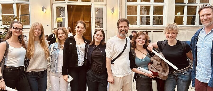Grade 11 Theatre at the Gorki — and a Meet with Youssef Schweid