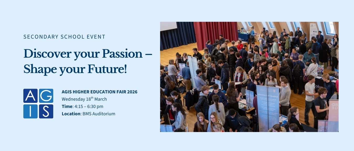 AGIS Higher Education Fair 2026 | Discover your Passion – Shape your Future!